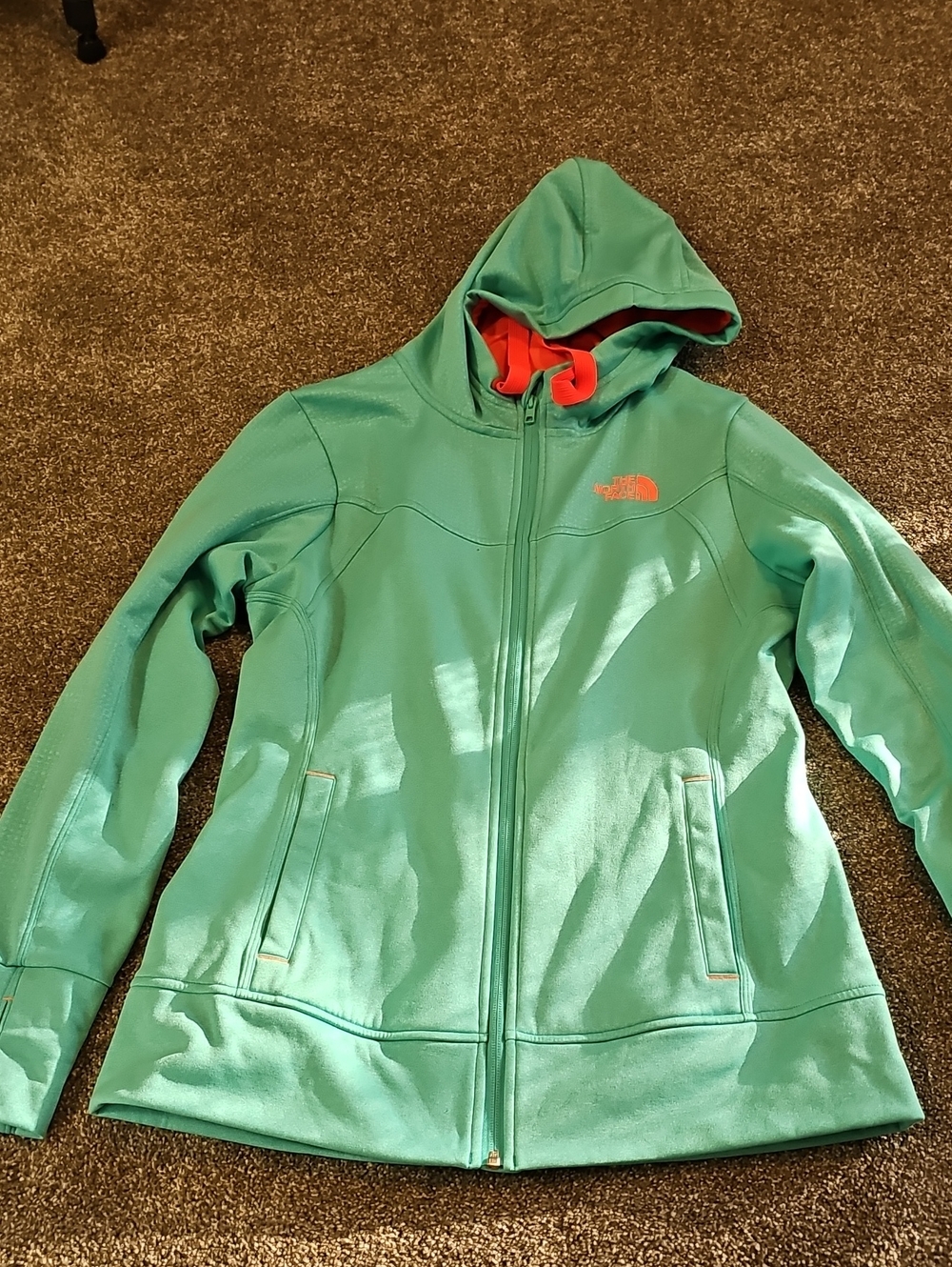 The North Face Mint Green Full-Zip Hoodie Jacket